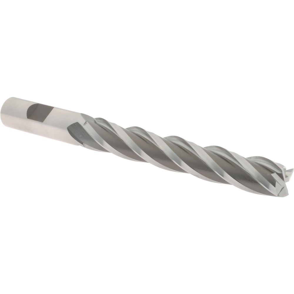 Hertel E2041040 Square End Mill: 5/8 Dia, 4 LOC, 5/8 Shank Dia, 6-1/8 OAL, 4 Flutes, Cobalt Image