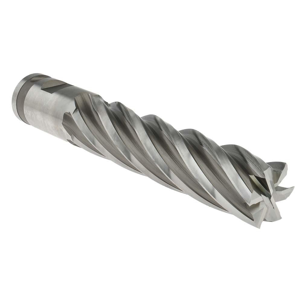 Hertel E4175200 Square End Mill: 2" Dia, 6 Flutes, 8" LOC, Cobalt, 30 &deg; Helix Image