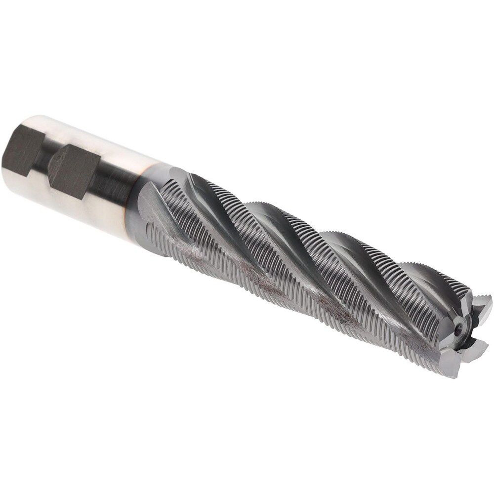 Hertel 91196717 Square End Mill: 1" Dia, 5 Flutes, 4" LOC, Cobalt, 30 ° Helix Image