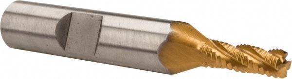 Hertel 91196873 Square End Mill: 3/16 Dia, 1/2 LOC, 3/8 Shank Dia, 2-3/8 OAL, 4 Flutes, Cobalt Image