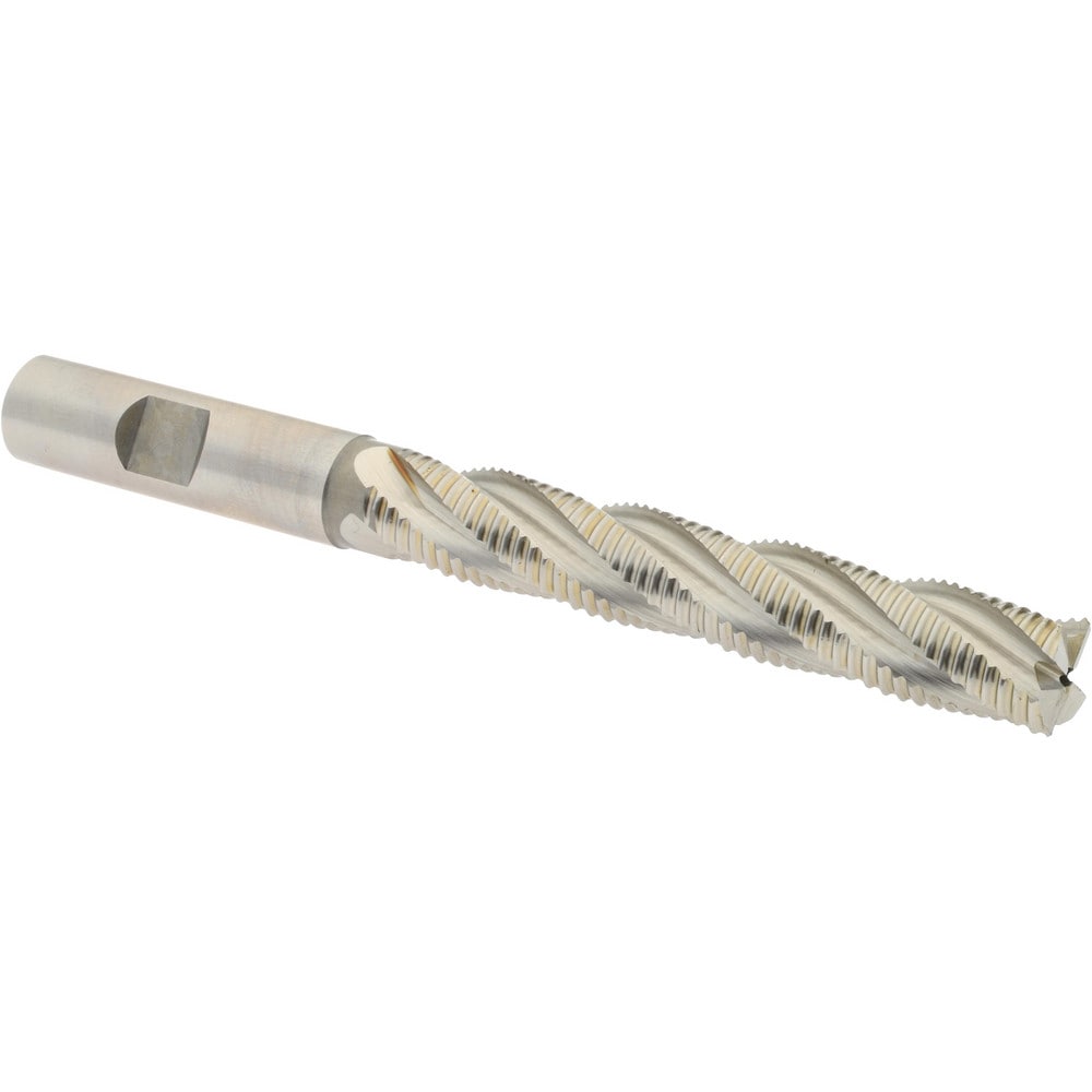 Hertel 91197228 Square End Mill: 1/2 Dia, 3 LOC, 1/2 Shank Dia, 5 OAL, 4 Flutes, Cobalt Image