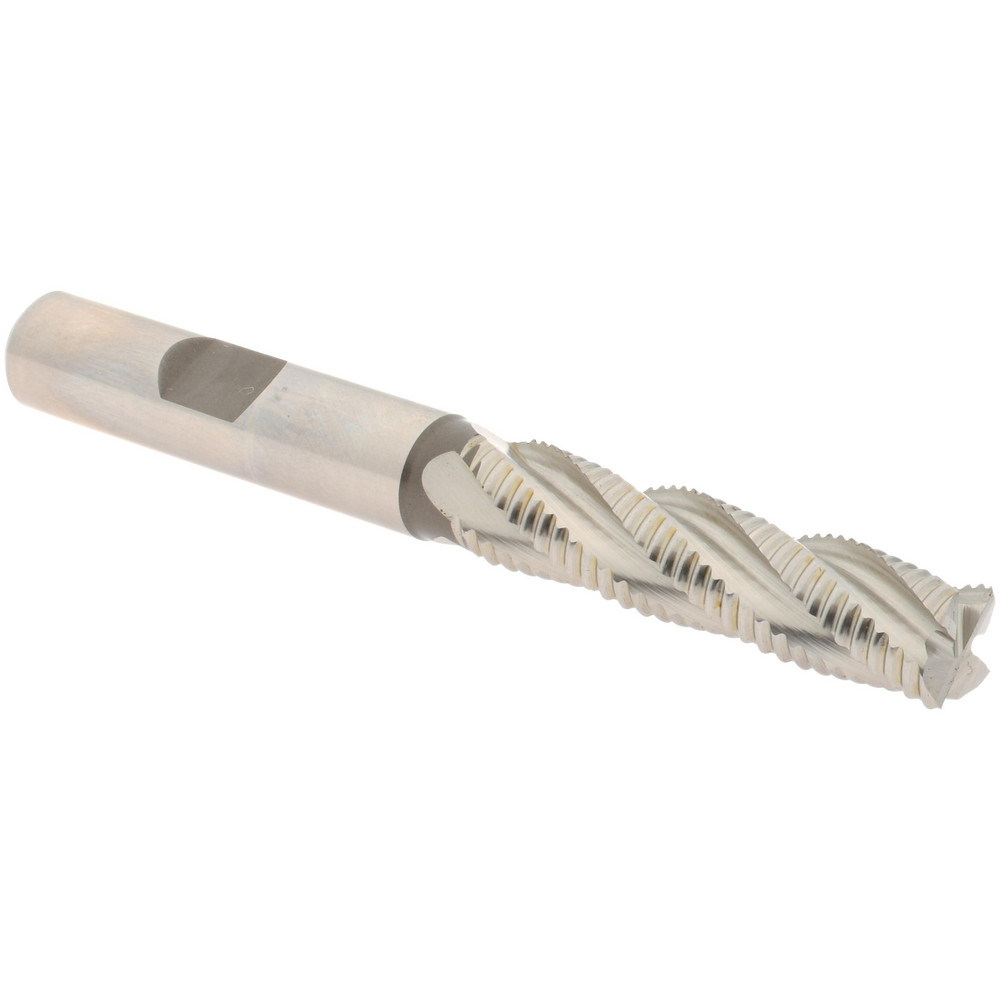 Hertel 91197368 Square End Mill: 3/8 Dia, 1-1/2 LOC, 3/8 Shank Dia, 3-1/4 OAL, 4 Flutes, Cobalt Image