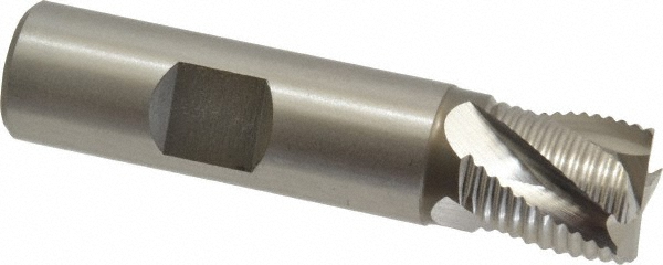 Hertel 91197392 Square End Mill: 5/8 Dia, 5/8 LOC, 5/8 Shank Dia, 2-3/4 OAL, 4 Flutes, Cobalt Image