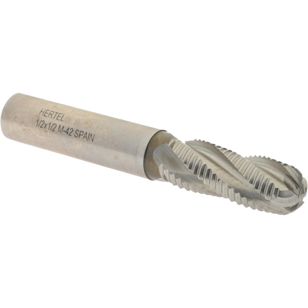 Hertel 91197517 Ball End Mill: 0.5" Dia, 1.25" LOC, 4 Flute, Cobalt Image