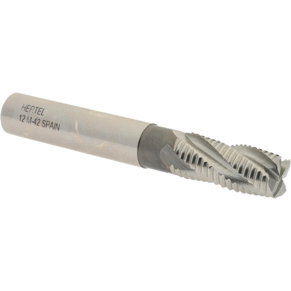 Hertel 91197574 Square End Mill: 0.4724 Dia, 1.0236 LOC, 4 Flutes, Cobalt Image