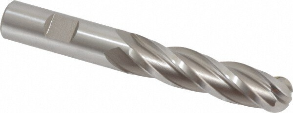 Hertel GG021040 Ball End Mill: 0.625" Dia, 2.5" LOC, 4 Flute, High Speed Steel Image