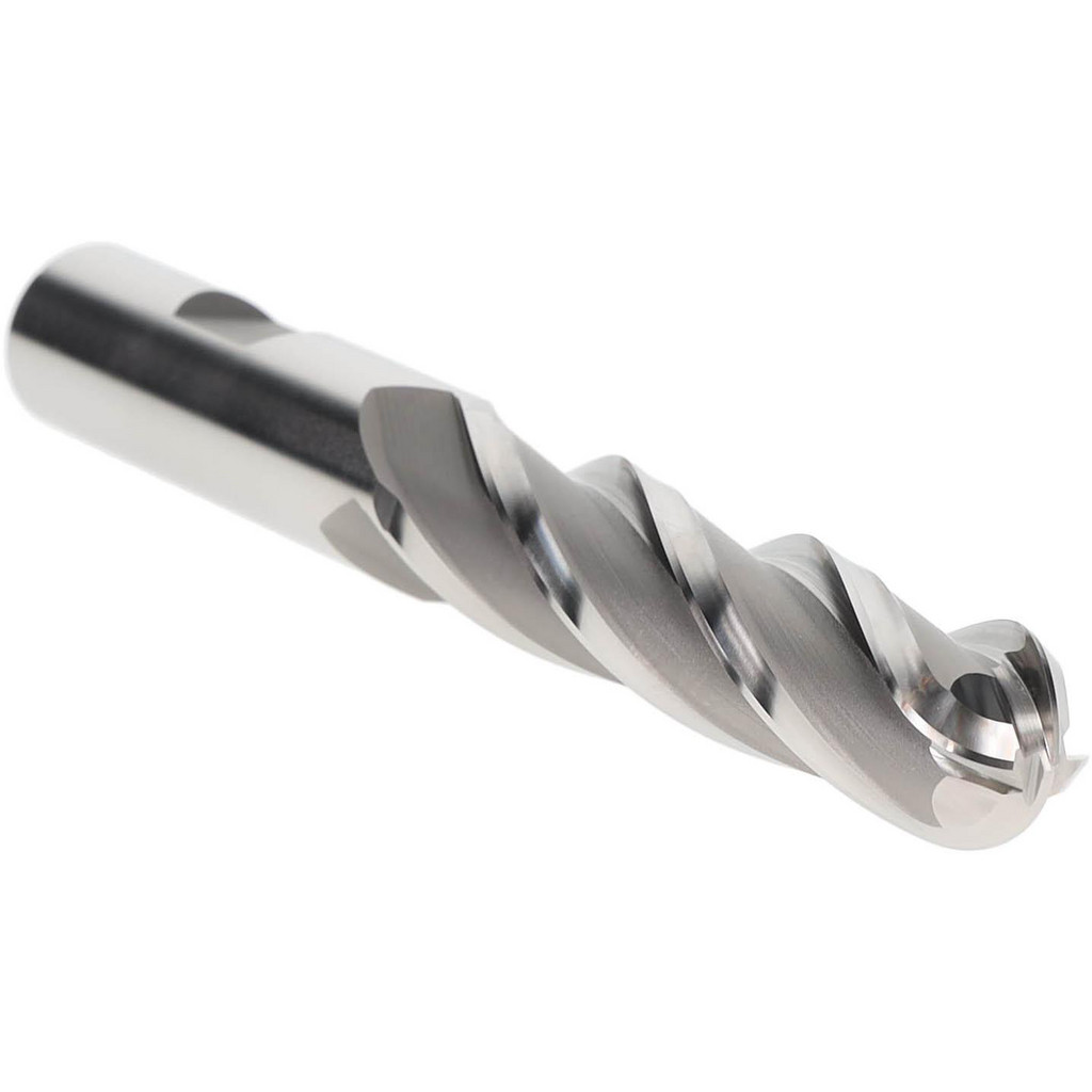 Hertel GG021040 Ball End Mill: 0.625" Dia, 2.5" LOC, 4 Flute, High Speed Steel Image