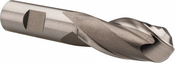 Hertel GG110956 Ball End Mill: 0.875" Dia, 2" LOC, 2 Flute, High Speed Steel Image