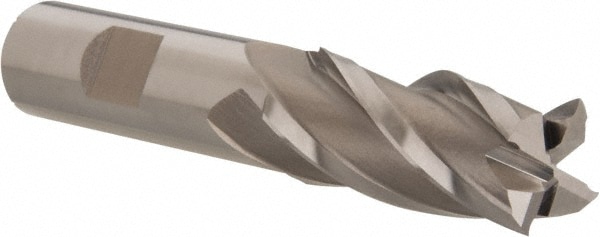 Hertel GG039044 Square End Mill: 11/16 Dia, 1-5/8 LOC, 5/8 Shank Dia, 3-3/4 OAL, 4 Flutes, High Speed Steel Image