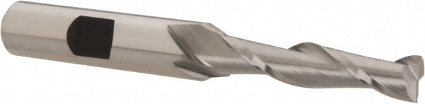 Hertel E2080018 Square End Mill: 9/32 Dia, 1-3/8 LOC, 3/8 Shank Dia, 3-1/8 OAL, 2 Flutes, Cobalt Image