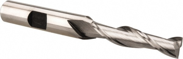 Hertel E2080020 Square End Mill: 5/16 Dia, 1-3/8 LOC, 3/8 Shank Dia, 3-1/8 OAL, 2 Flutes, Cobalt Image