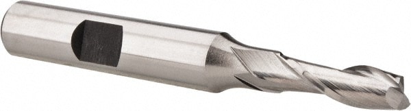 Hertel E299914089 Square End Mill: 1/4 Dia, 3/4 LOC, 3/8 Shank Dia, 2-3/4 OAL, 2 Flutes, Cobalt Image