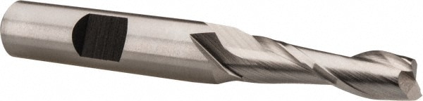 Hertel E299914090 Square End Mill: 9/32 Dia, 1 LOC, 3/8 Shank Dia, 2-3/4 OAL, 2 Flutes, Cobalt Image