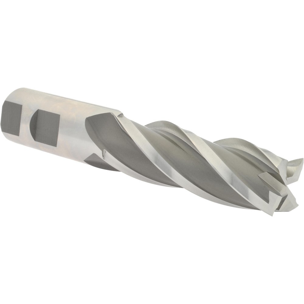 Hertel GG039980 Square End Mill: 1 Dia, 3 LOC, 1 Shank Dia, 5-1/2 OAL, 4 Flutes, High Speed Steel Image