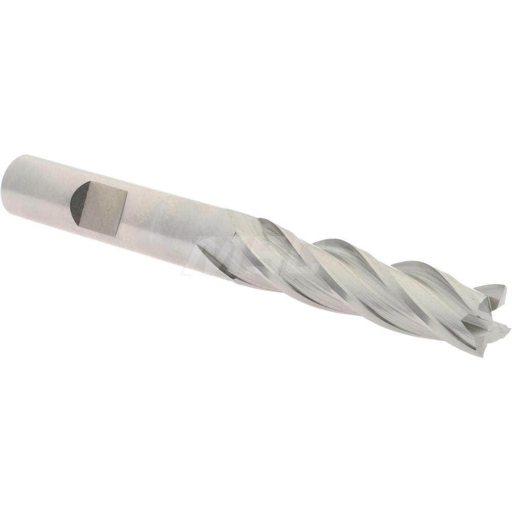 Hertel GG040024 Square End Mill: 3/8 Dia, 1-1/2 LOC, 3/8 Shank Dia, 3-1/4 OAL, 4 Flutes, High Speed Steel Image