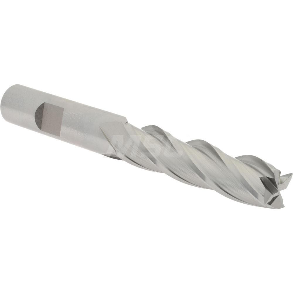 Hertel GG040032 Square End Mill: 1/2 Dia, 2 LOC, 1/2 Shank Dia, 4 OAL, 4 Flutes, High Speed Steel Image