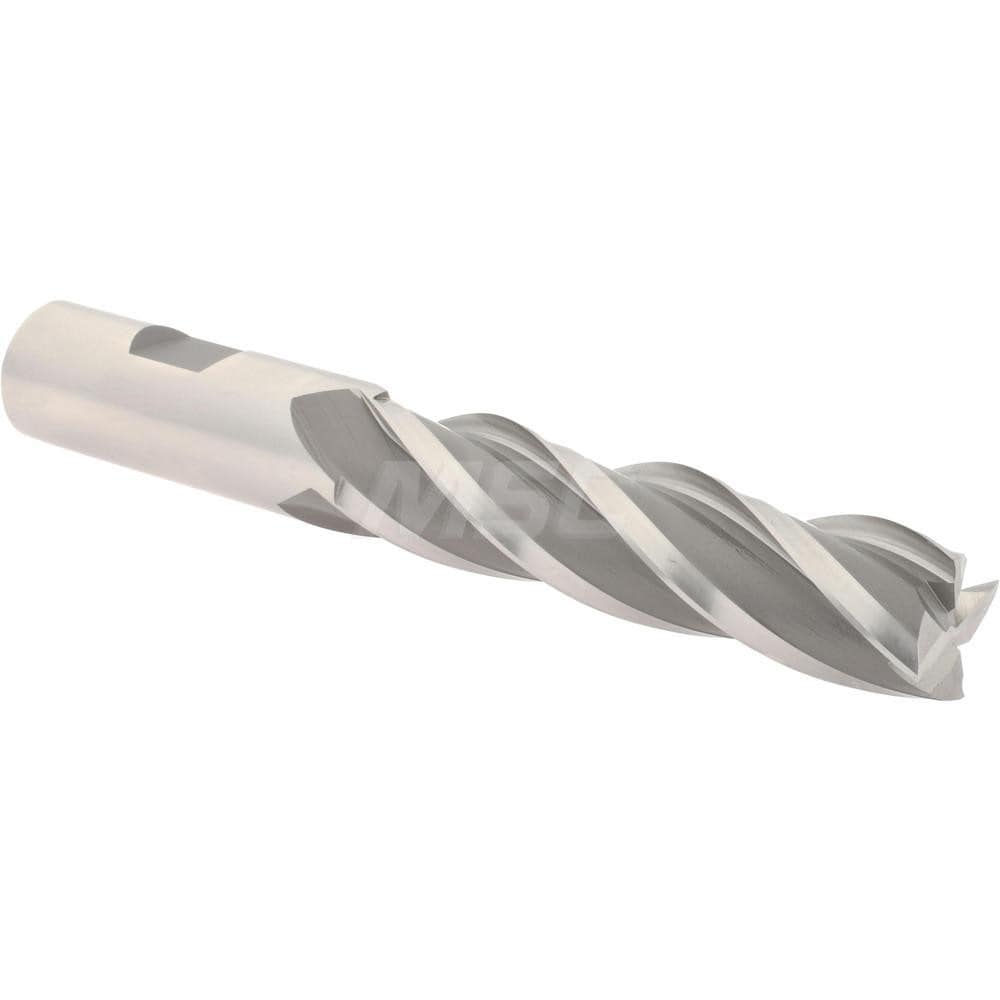 Hertel GG040048 Square End Mill: 3/4 Dia, 3 LOC, 3/4 Shank Dia, 5-1/4 OAL, 4 Flutes, High Speed Steel Image