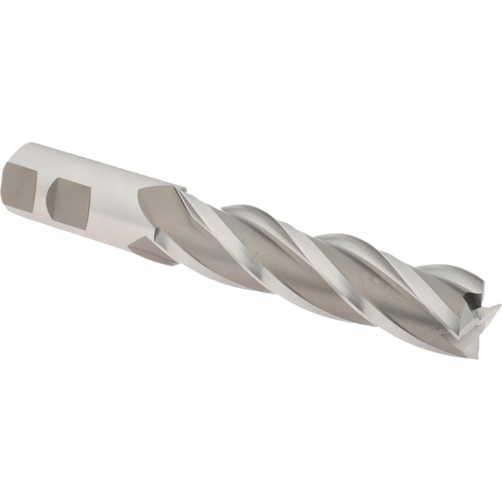 Hertel GG040056 Square End Mill: 7/8 Dia, 3-1/2 LOC, 7/8 Shank Dia, 5-3/4 OAL, 4 Flutes, High Speed Steel Image