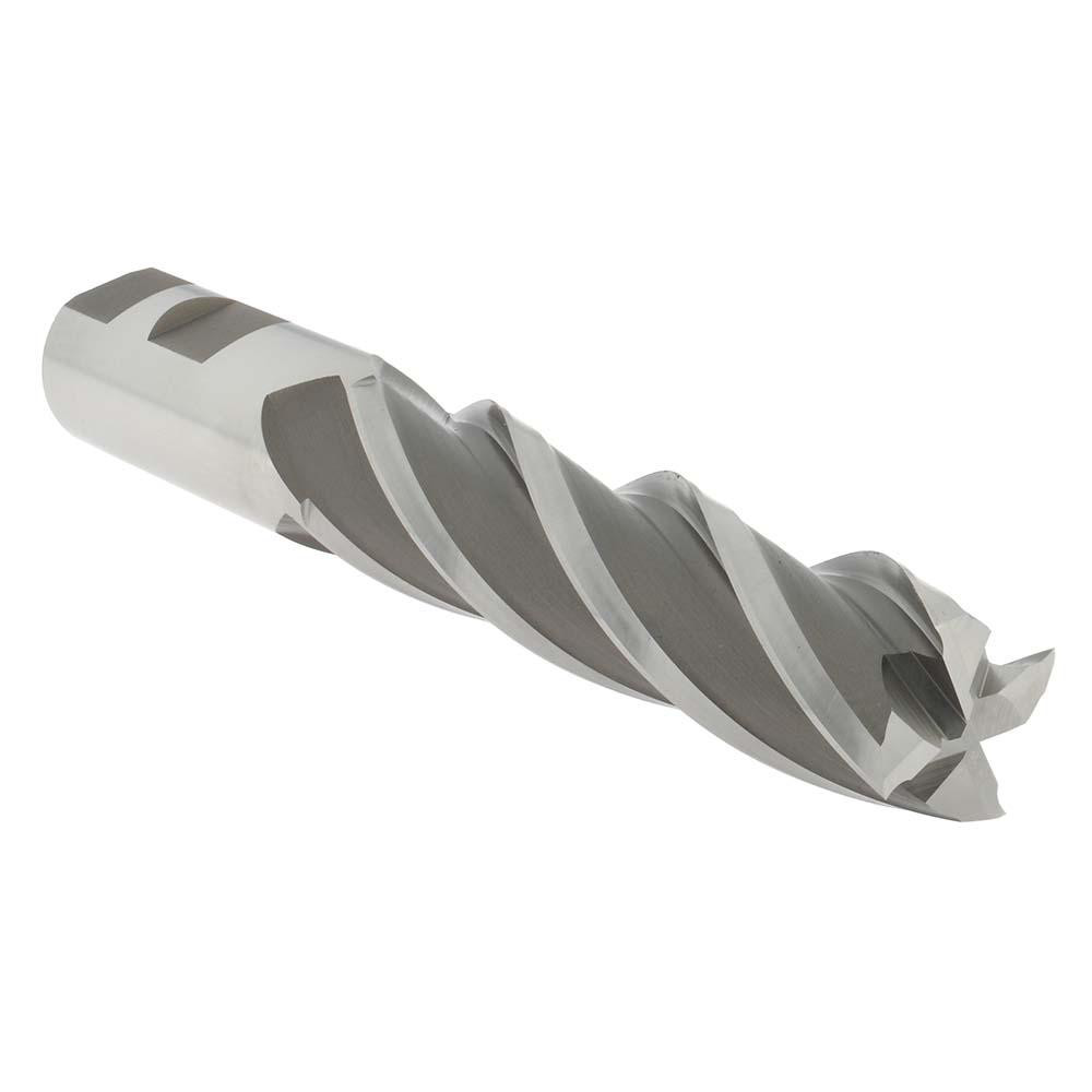 Hertel GG039980 Square End Mill: 1" Dia, 4 Flutes, 4" LOC, High Speed Steel, 30 &deg; Helix Image