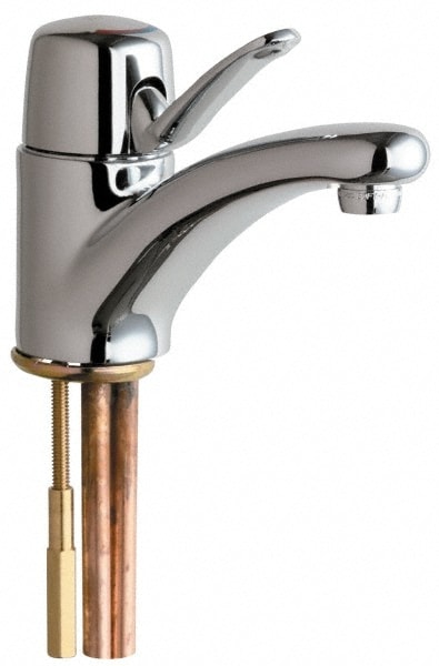 Chicago Faucets 2200-ABCP Single Handle, Deck Mounted, Single Hole Bathroom Faucet 