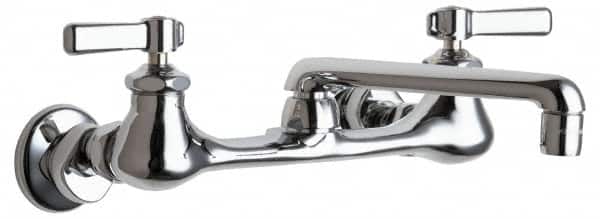 Chicago Faucets 540-LDABCP Wall Mount, Swing Spout Service Sink Faucet 