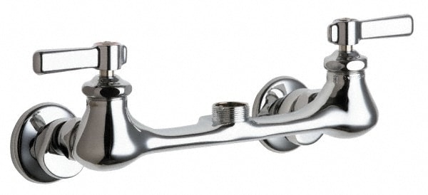 Kitchen & Bar Faucets; Type: Kitchen ; Style: w/o Spray ; Mount: Wall ; Design: Two Handle ; Handle Type: Lever ; Spout Type: No Spout