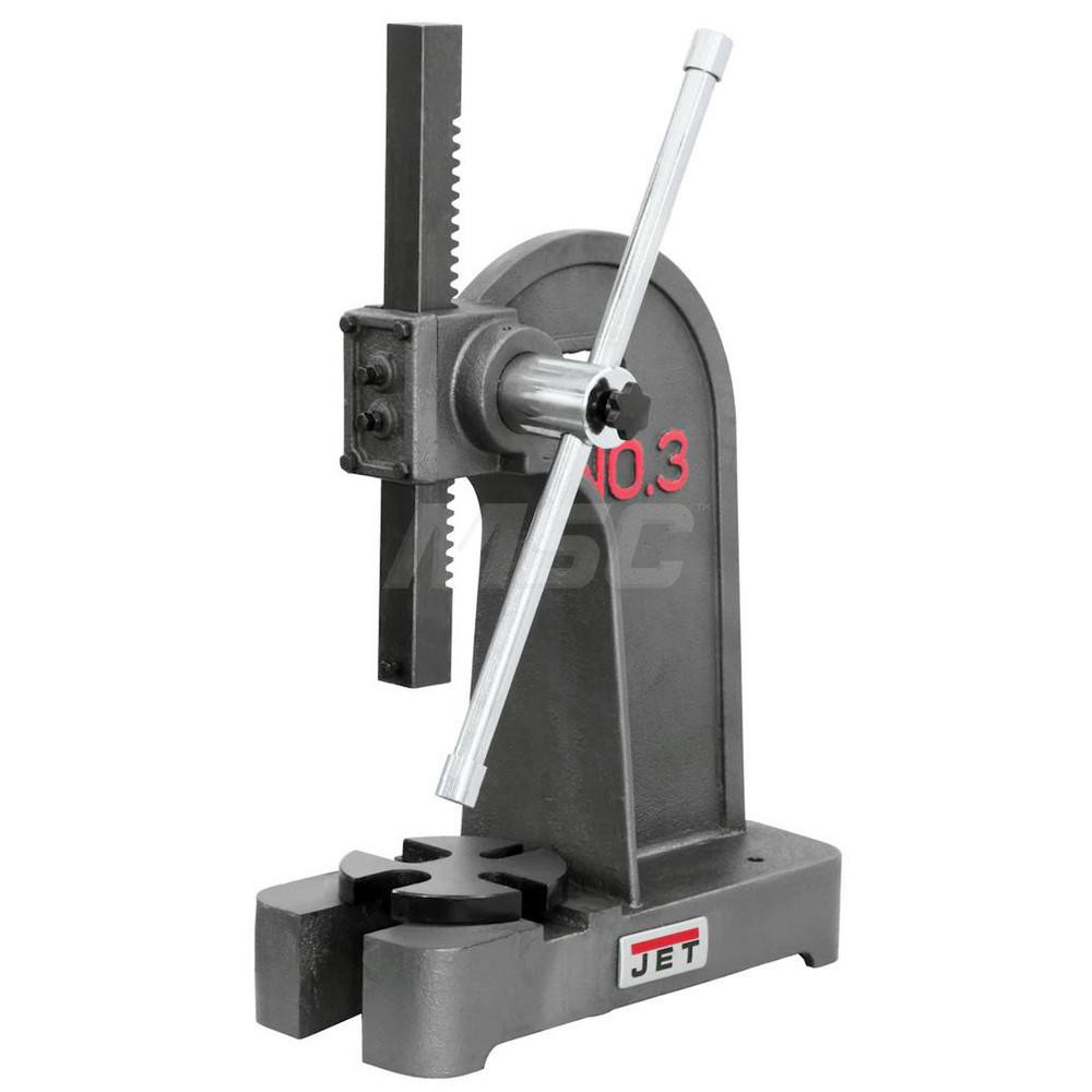 Jet 1/2" Ram, 77/8" Throat Depth, 2 Ton Manual Arbor Press