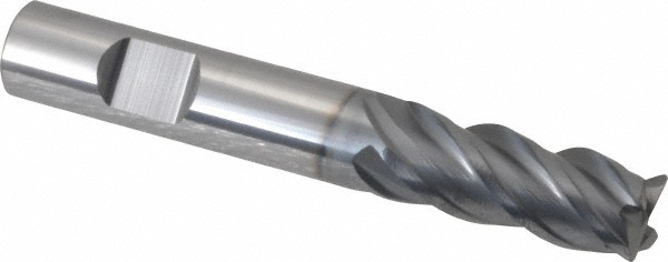 Niagara Cutter 17004134 Corner Radius End Mill: 3/8" Dia, 7/8" LOC, 0.02" Radius, 4 Flutes, Solid Carbide Image