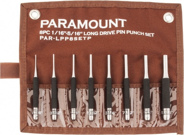 Paramount PAR-LPP8SETP Pin Punch Set: 8 Pc 