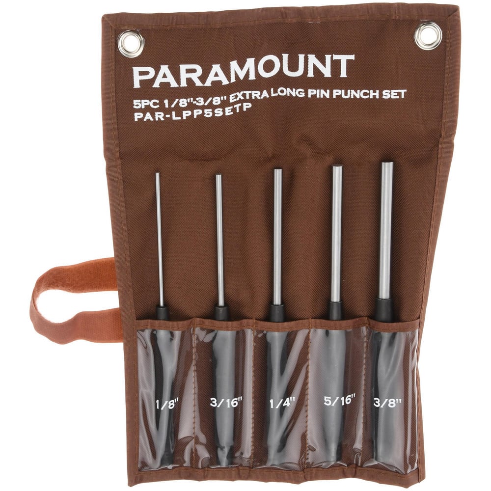 Paramount - Pin Punch Set: 5 Pc - 91342980 - MSC Industrial Supply