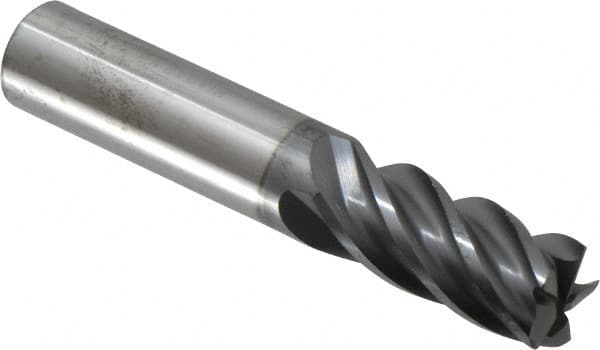 RH Cut 2-Flute 0.375 Shank Dia Carbide 0.375 Cutting Dia WIDIA Hanita 5A0210004 AluSurf 5A02 HP Aluminum End Mill Uncoated