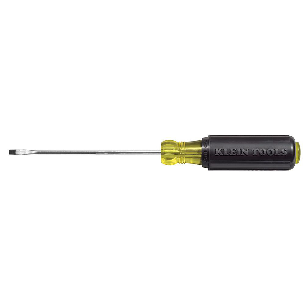 Slotted Screwdriver: 3/32" Width, 5-3/4" OAL, 3" Blade Length