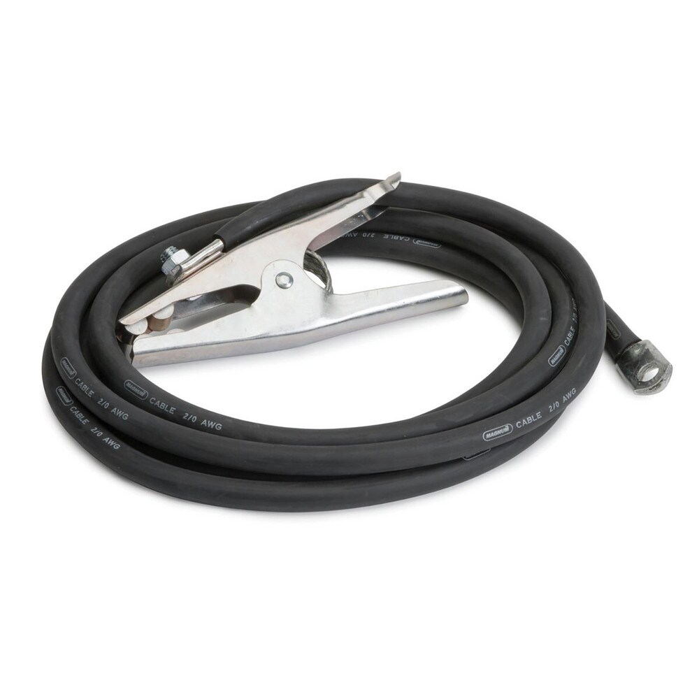 Welding Cable; Cable Size: 2/0 ; Length (Feet): 15 ft ; Flexibility: Flexible ; Jacket Color: Black ; Insulation Material: Rubber