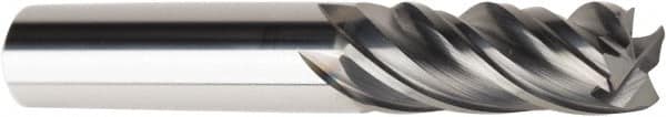 American Tool Service 642-3750-020 Corner Radius End Mill: 3/8" Dia, 1-1/4" LOC, 0.02" Radius, 4 Flutes, Solid Carbide 