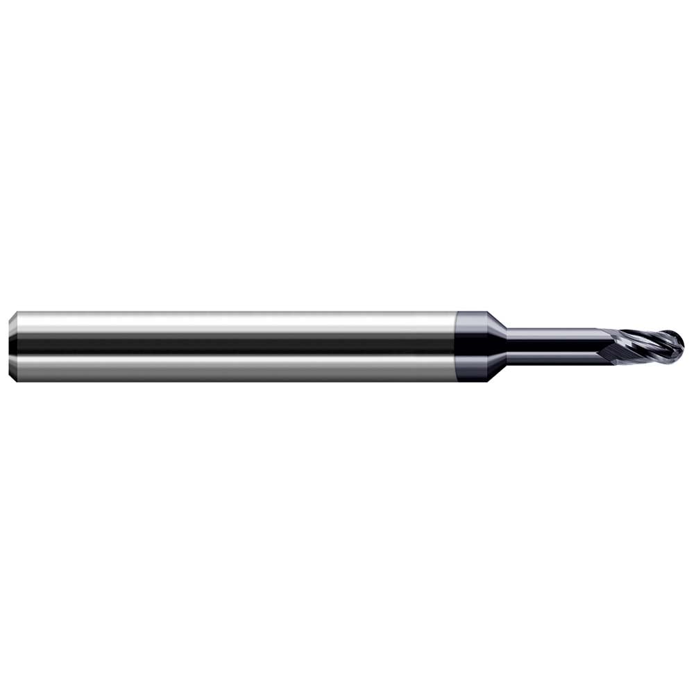 Harvey Tool 63724-C6 Ball End Mill: 0.375" Dia, 0.57" LOC, 4 Flute, Solid Carbide Image