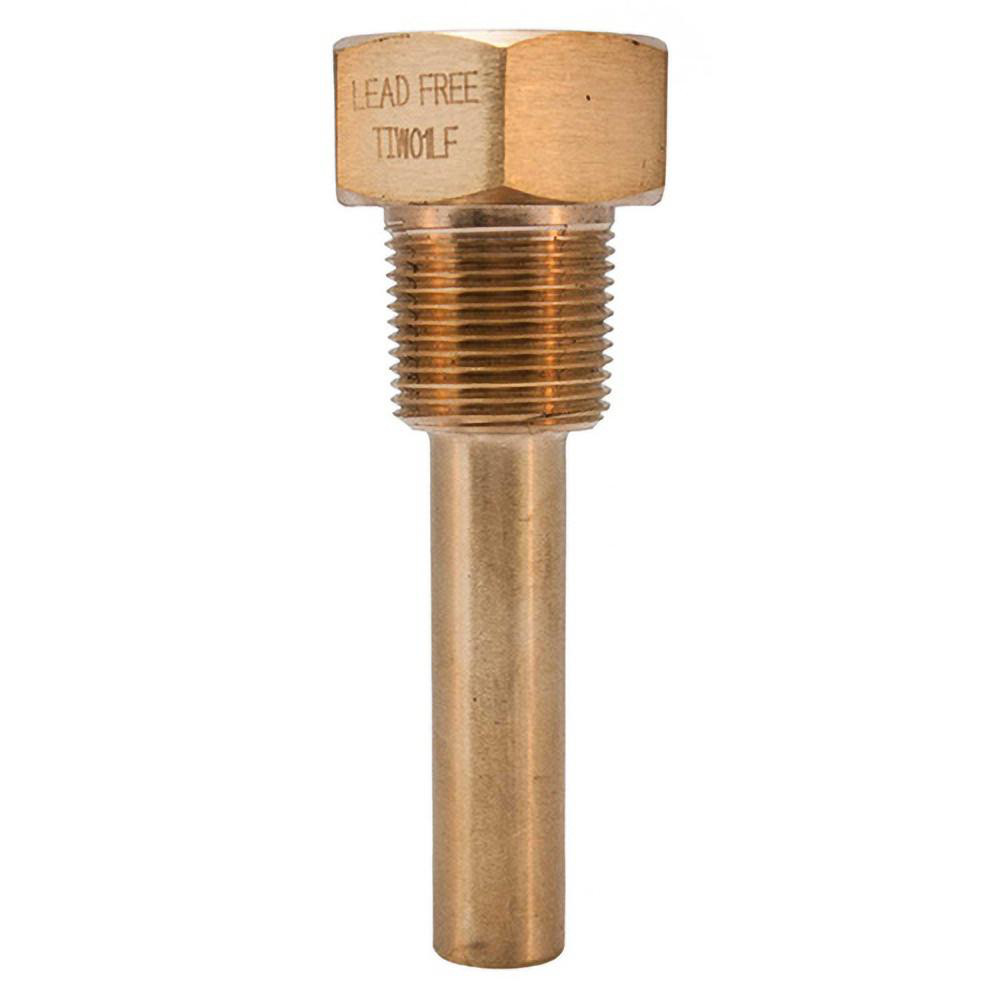 Winters 63/4 Inch Overall Length, 3/4 Inch Thread, Brass Lagging