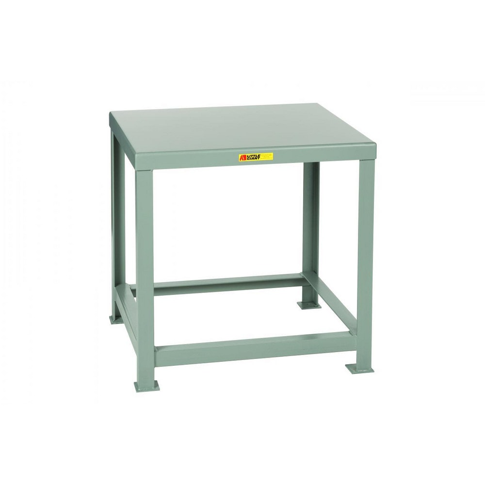 Little Giant. MTH1-3036-36 Heavy-Duty Machine Table: Powder Coated Steel, Gray Image