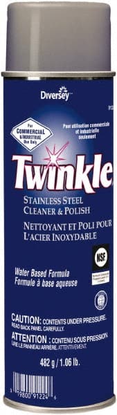 Twinkle DVO991224 Stainless Steel Cleaner & Polish: Liquid, 17 fl oz Aerosol, Unscented 