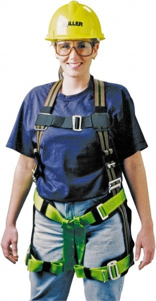 Fall Protection Harnesses: 400 Lb, Standard Style, Size Universal