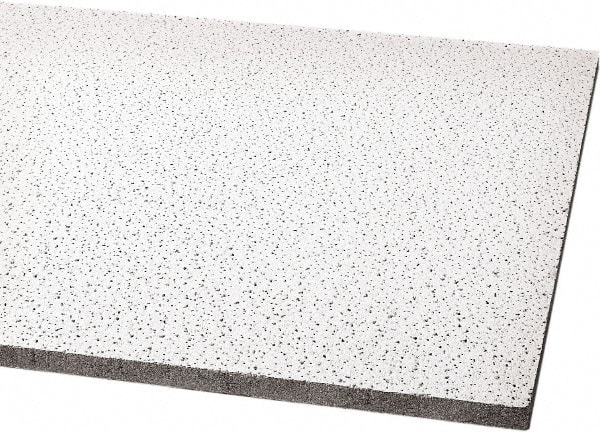 Armstrong World BP1729AN Ceiling Tile: 0.55 NRCR, Acoustic Wet-Formed Mineral Fiber 