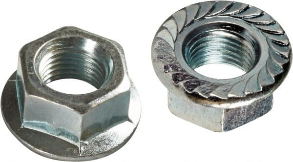 10-24 Serrated Flange Hex Lock Nuts Stainless Steel 304 Bright Finish Quantity 100 By Fastenere