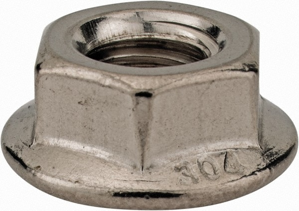 Hex Lock Nut: 5/16-18, Grade 304 Stainless Steel