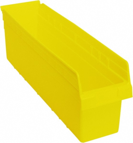 Plastic Hopper Shelf Bin: Yellow