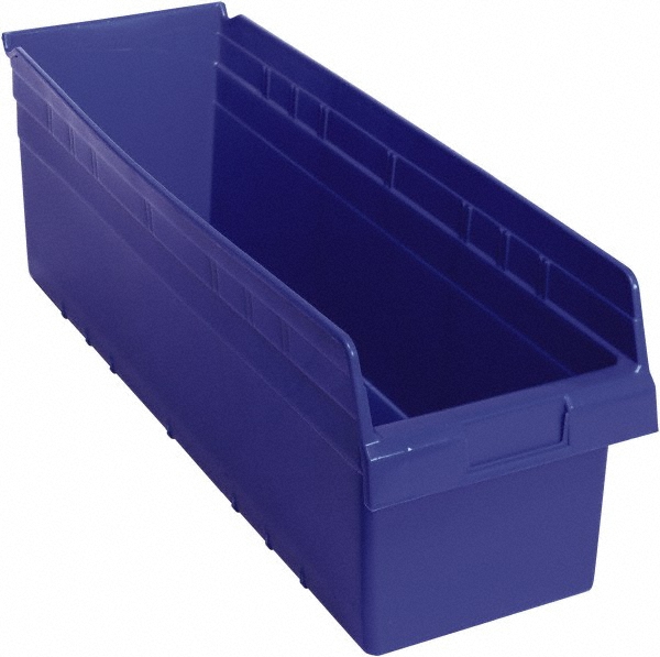 Quantum Storage Plastic Hopper Shelf Bin Blue MSC Industrial