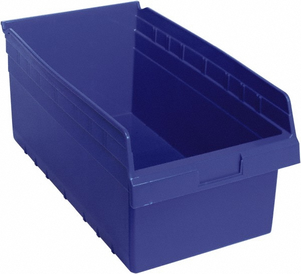 Quantum Storage Plastic Hopper Shelf Bin Blue MSC Direct