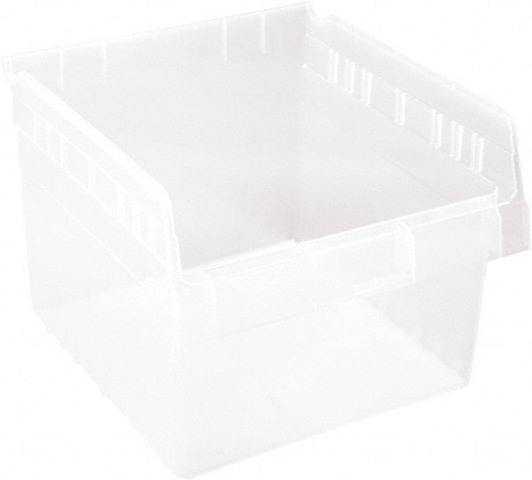 Quantum Storage QSB809CL Plastic Hopper Shelf Bin: Clear 