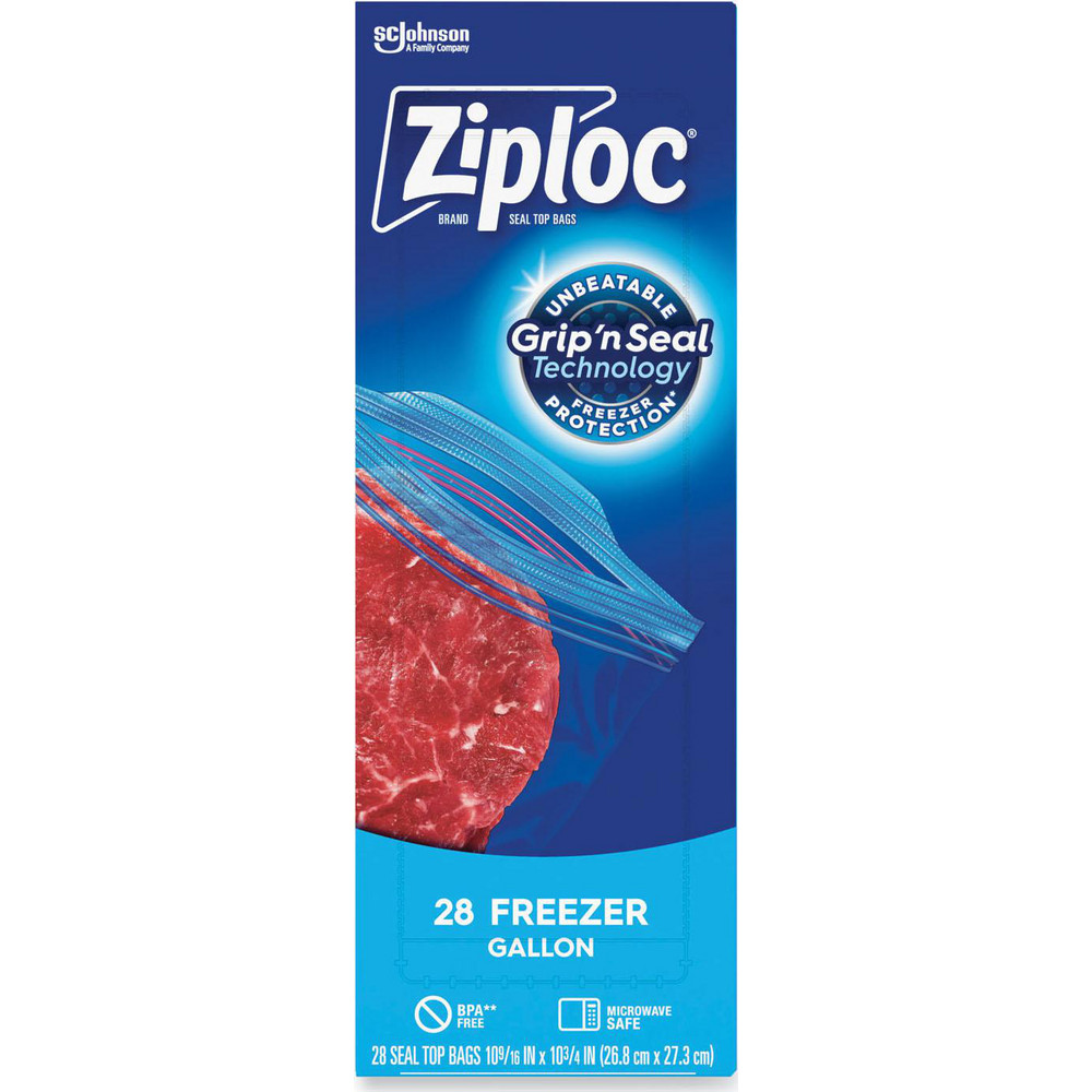 Ziploc - Ziploc Brand Freezer Bags, Gallon, with Grip 'n Seal