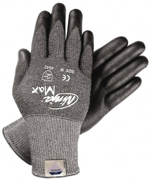 MCR SAFETY N9676GS Cut-Resistant Gloves: Size S, ANSI Cut 3, Nitrile, Dyneema 