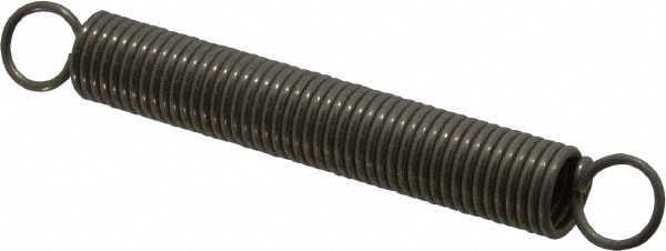 Extension Spring: 0.5" OD, 16.71 lb Max Load, 6.71" Extended Length, 0.0625" Wire Dia