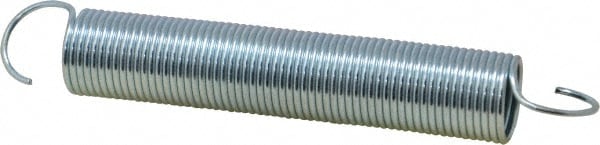 Extension Spring: 3/4" OD, 12.8 lb Max Load, 14.67" Extended Length, 0.063" Wire Dia